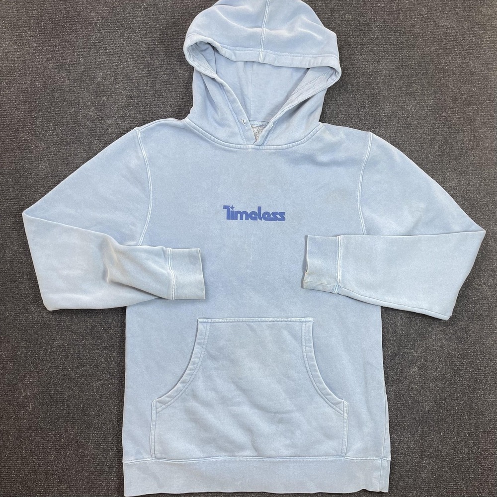 Meghan Trainor Hoodie Womens Small Blue Timeless Tour Fleece Graphic USA